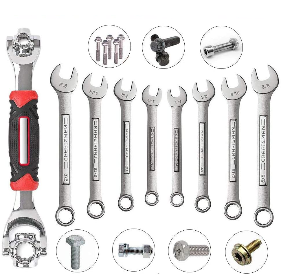 8 in 1 Car Tools Socket Wrench