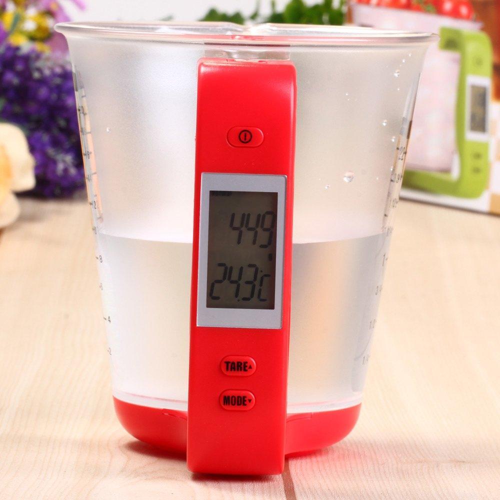 Green Measuring Cup Detachable Kitchen Scales Beaker Electronic