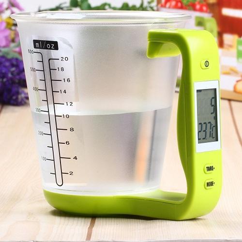 LCD Display Digital Measuring Cup Beaker Scale