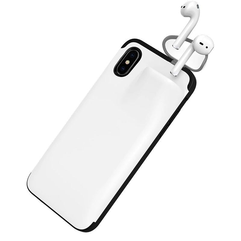 Iphone Cover with Hard Case Airpods Holder